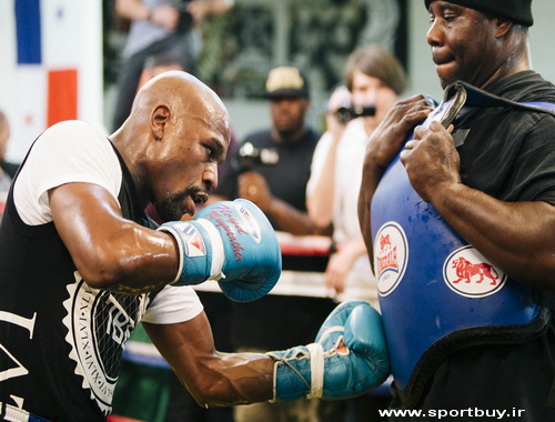 Floyd Mayweather training